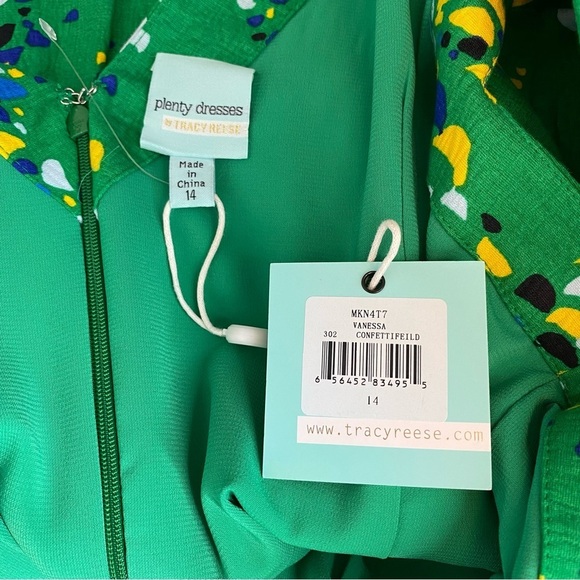 Plenty by Tracy Reese Vanessa Green Confetti Field Dress - Picture 10 of 12